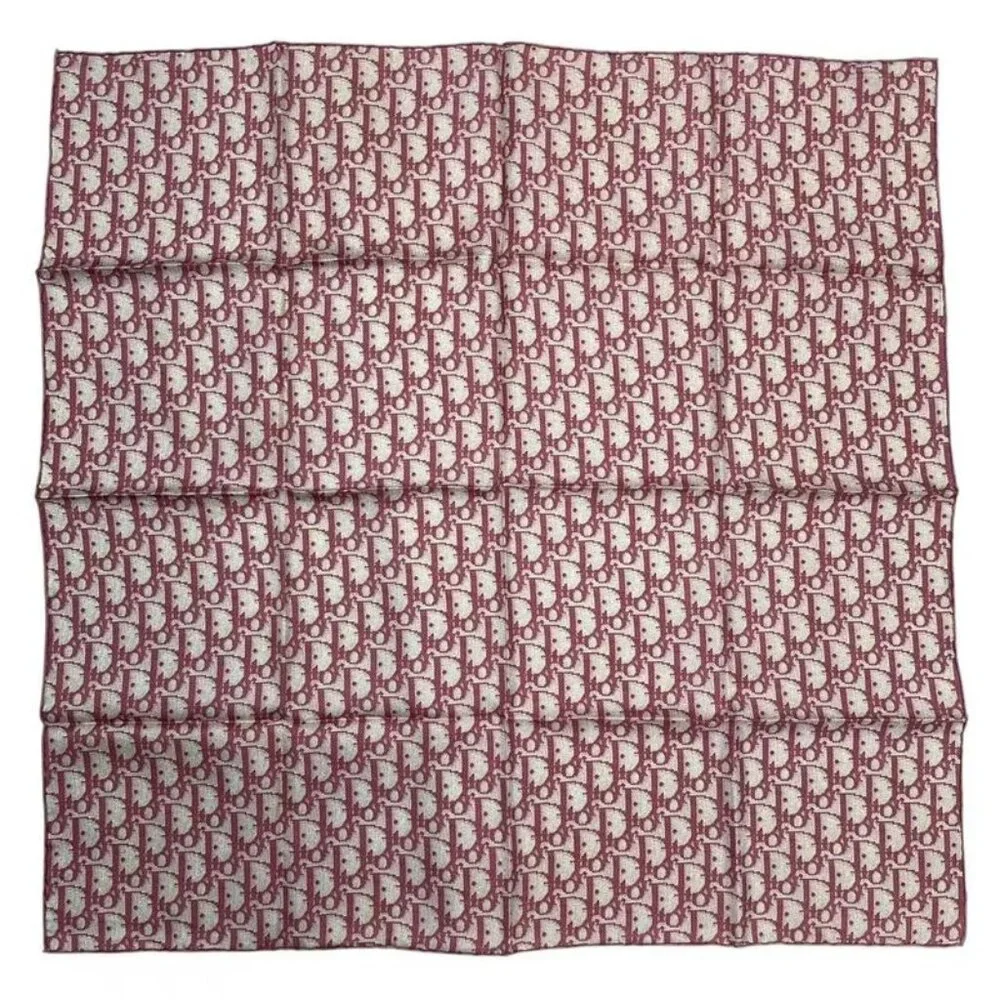 Dior Christian Trotter Scarf Silk Pink